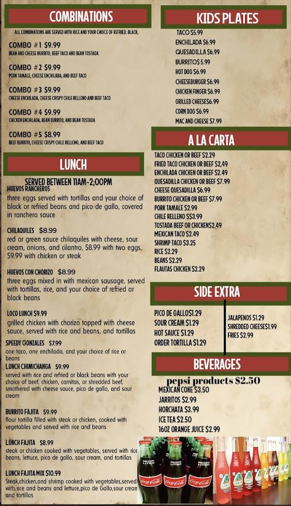 La Fiesta Mexican Grill & Cantina Menu image 2