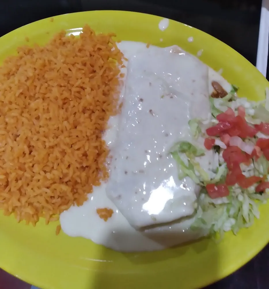 Traditional Burrito with Rice